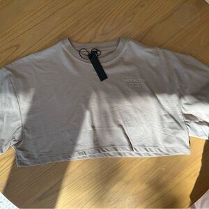 Oner Active Light Brown Cropped Tee